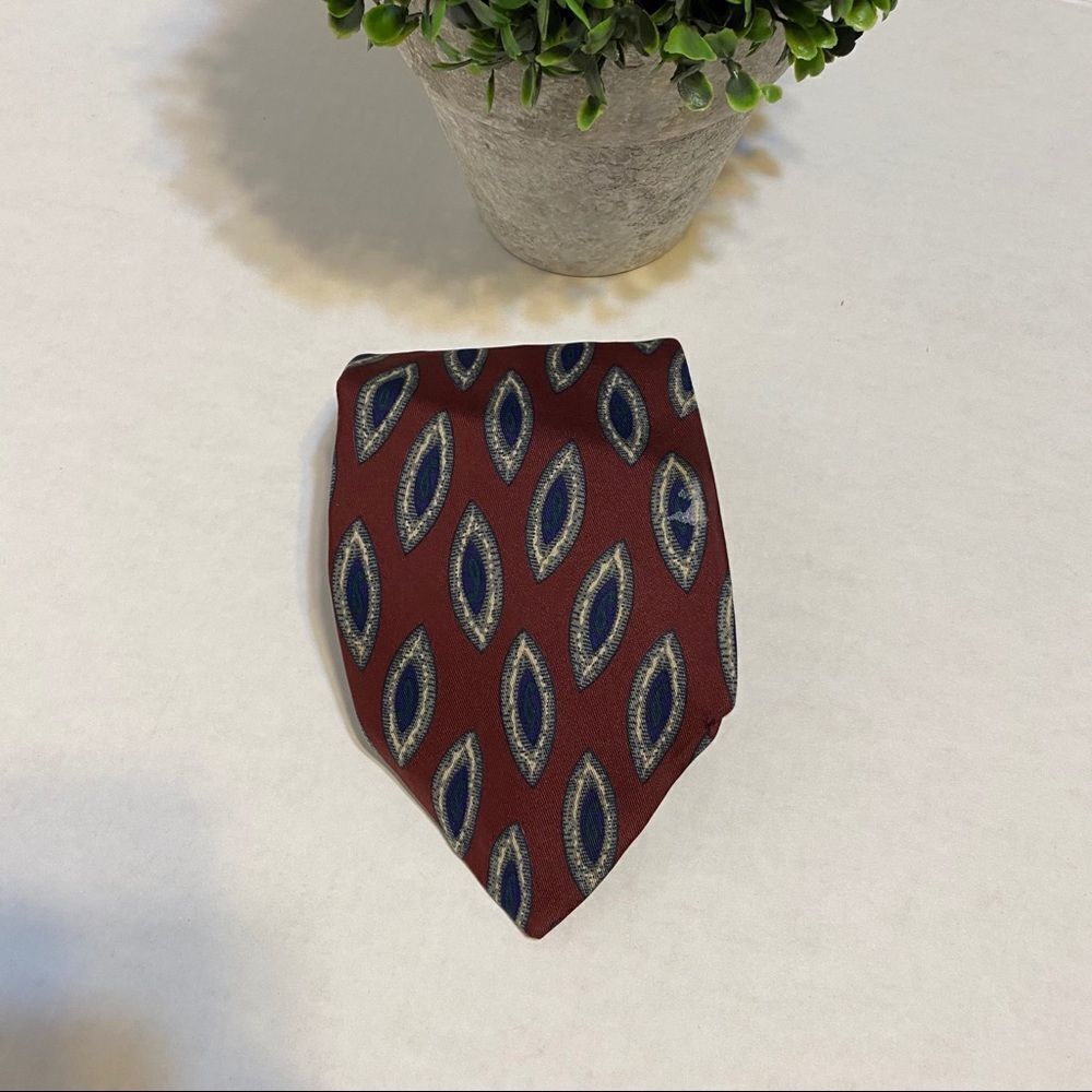 Robert Talbot Studio | Red Abstract Silk Tie